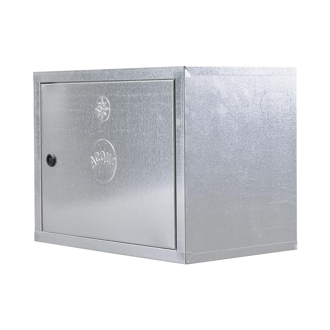 Cassetta Coibentata per Contatore Acqua in Lamiera Zincata – Spessore 6/10 – Dimensioni 50x60x25cm – Dotata di chiave