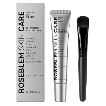 EELHOE Instant Eye Tightener, Perfection Firming Lift Cream Temporary Eye Tightener for Under Eye Bags, Puffiness, Fine Lines & Wrinkles, Firms and Smooths for All Skin Types, 0.67 oz Silver, 1Pack