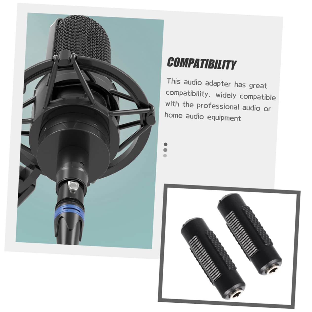 Mikikit 5 Set Di Adattatori Audio Ad Ampia Compatibilità Adattatore Stereo Da Femmina A Femmina Da 3 5 Mm Per Microfono Cuffie E Interfacce Audio 6 Pezzi*5