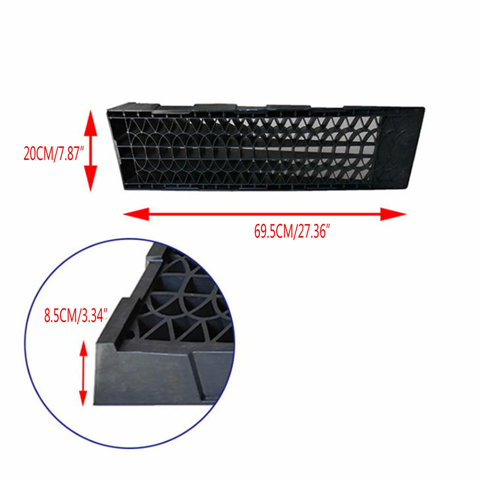 2 rampas de acceso para coches, 2 unidades, 200 mm de ancho, 3 toneladas de capacidad de carga, rampas de acceso de plástico, rampas de acceso para coche, silla de ruedas, autocaravana, etc