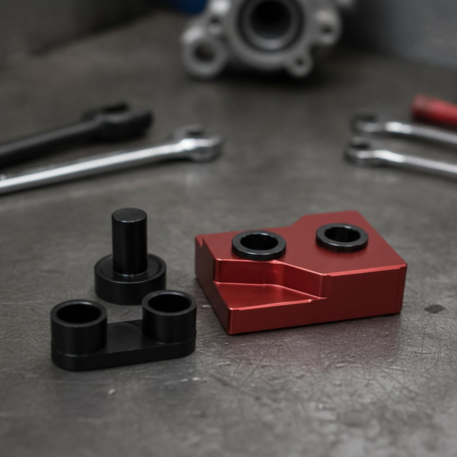 Camshaft Tool per Estrattore Cuscinetti Strumento Doppia Funzione Montaggio E Rimozione Kit Completo con Blocchetto Anodizzato Struttura Robusta