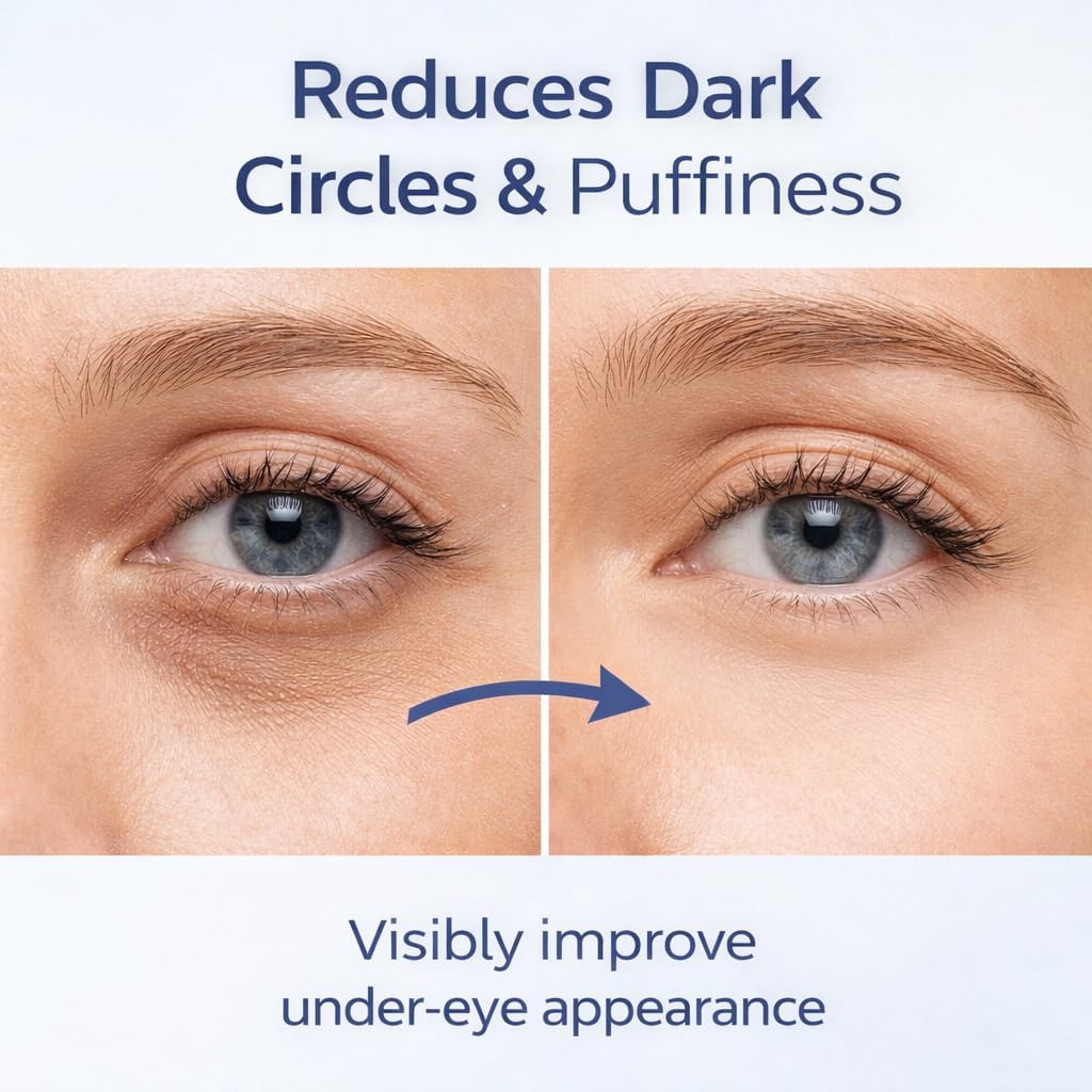 Luxe Korean Under Eye Balm – Lift & Firm 3-in-1 Multi Balm Stick, Hydrating, Smoothing, and Refreshing Eye Care for Dark Circles, Puffiness, and Fine Lines, with Collagen Extract, 0.38 OZ (2pcs)