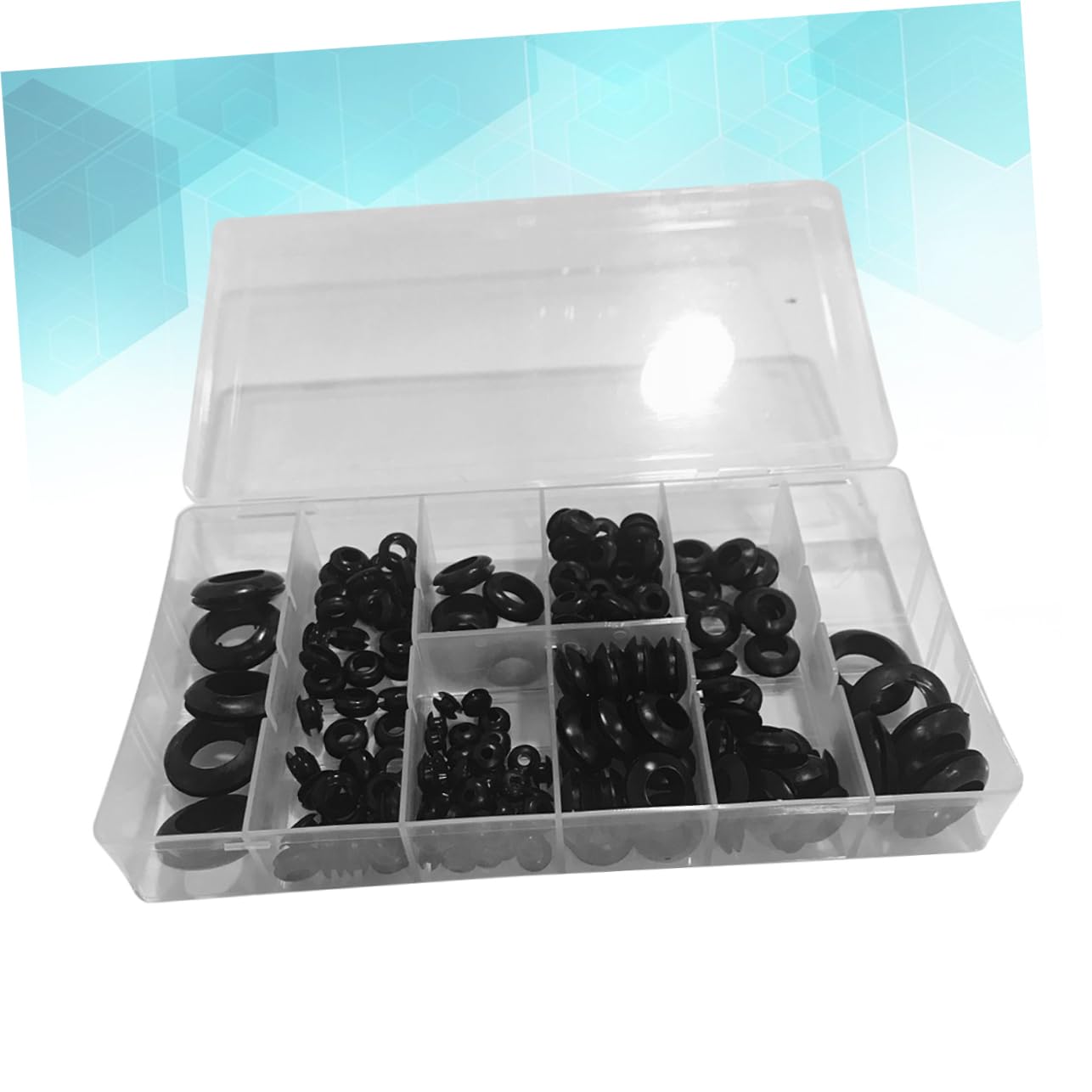 Unomor 180pcs Rubber Washer Seals Kit Insulation Ring Gasket Sealer Car Ac Compressor Seals Auto Repair Tool Set Heat Elastic Rubber Rings