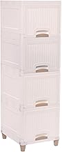 Flashkitch 4 Units Cabinet Storage Organizer | Multipurpose Folding Storage Racks | Clothes Drawer Organizer For Wardrobe | White