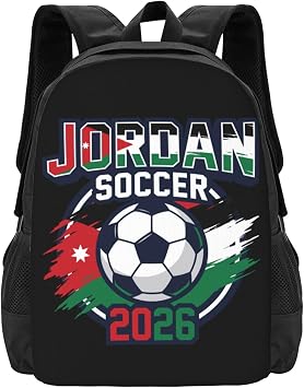 Jordan Soccer 2026 Football Backpack Large Capacity Leisure Travel Backpack Outgoing Daypack 12.5X5.5X16.5 inch