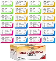 Algopix Similar Product 7 - Sutures Thread with Needle 24 Mixed