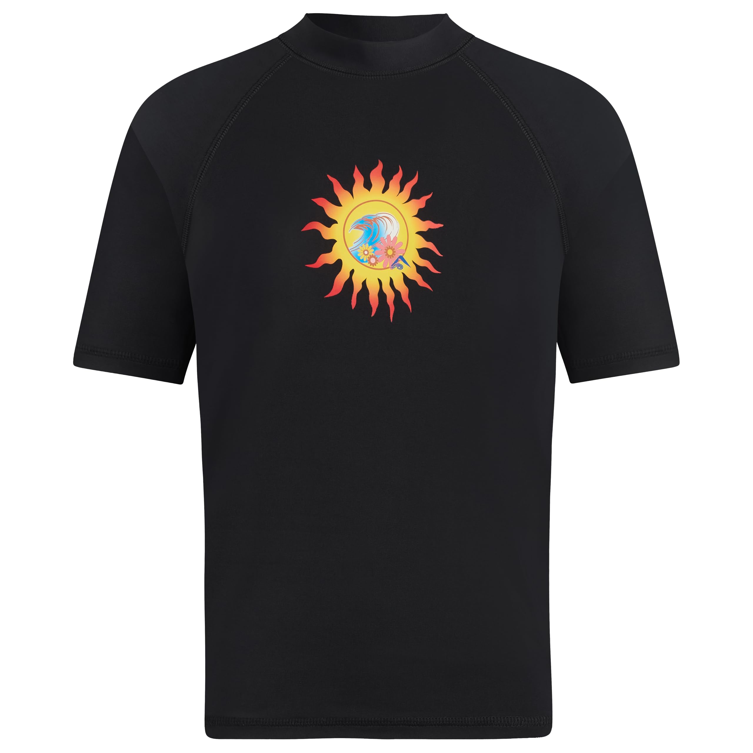 Kanu Surf Girls' Karlie Rash Guard UPF 50+ Sun Protection Short Sleeve Swim Shirt