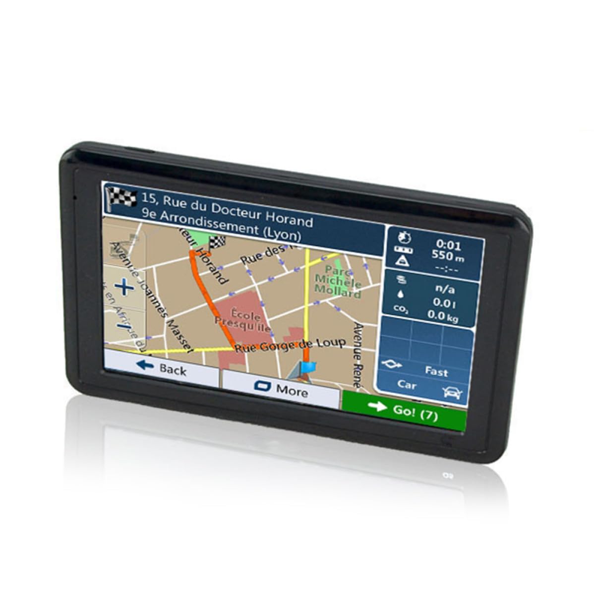 5 Pulgadas Pantalla Táctil Portátil GPS para Coche