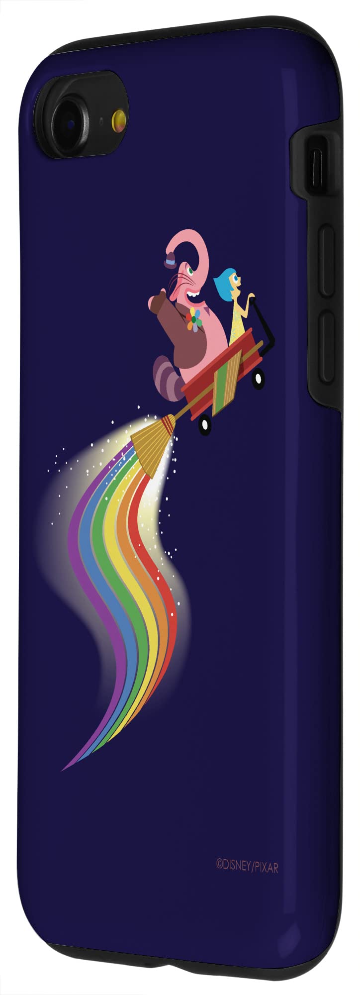 Custodia per iPhone SE (2020) / 7 / 8 Disney e Pixar Inside Out Bing Bong and Joy Rainbow