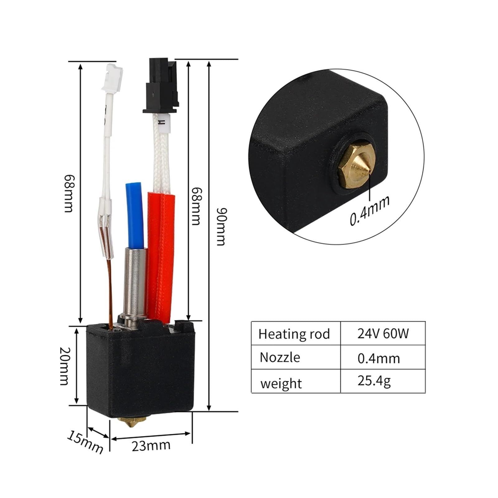 Hotend Kit For Anycubic Kobra2 Plus/Kobra2 Pro/Kobra2 Neo/Kobra2 3D Printer - US