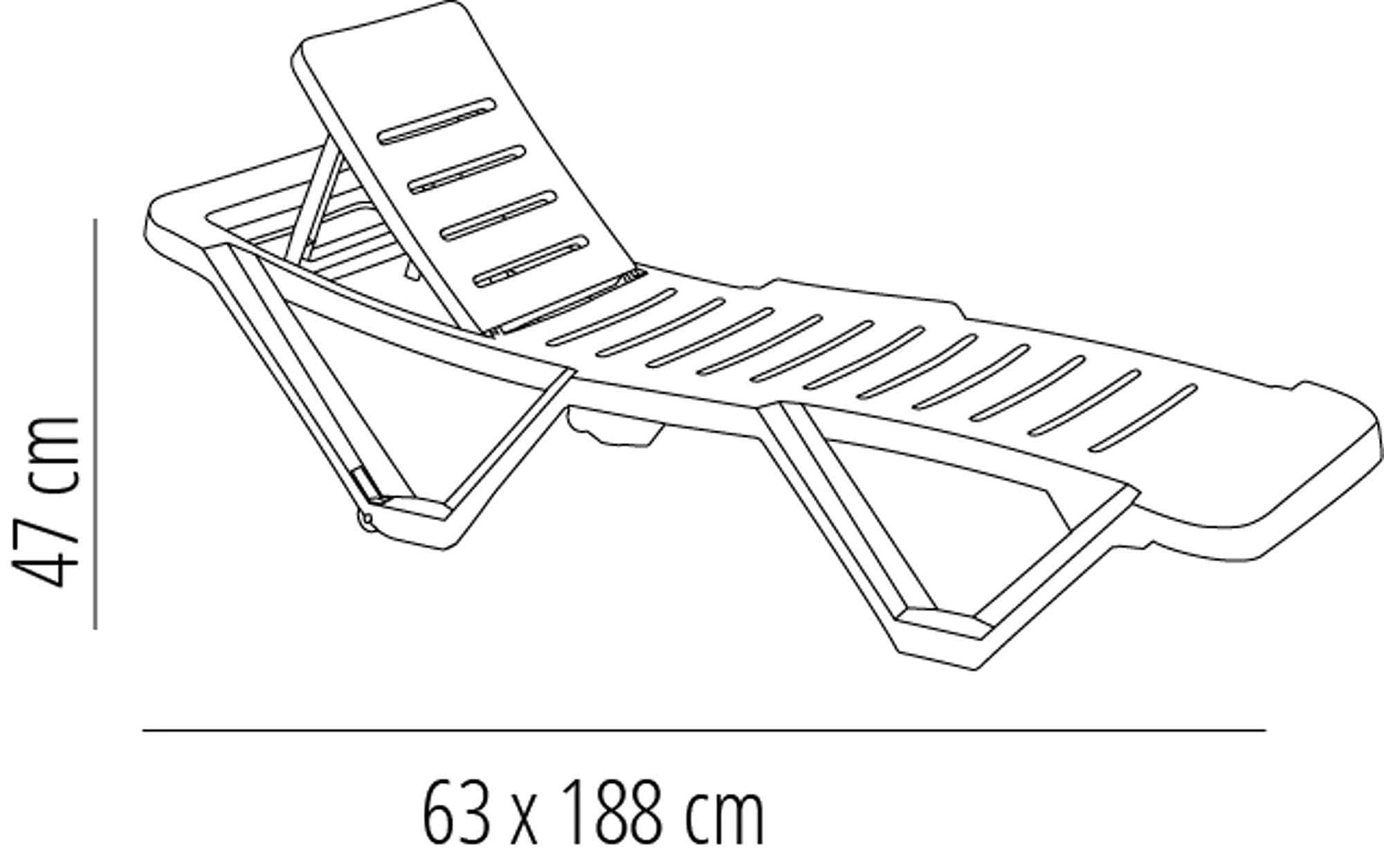 Resol garbar Master-Andorra Set 2+1 Tumbona-Mesa Auxiliar Exterior | jardín, terraza, balcón, Playa, Piscina | diseño, Ligero, apilable, reclinable, Ruedas, Posavasos | Antracita