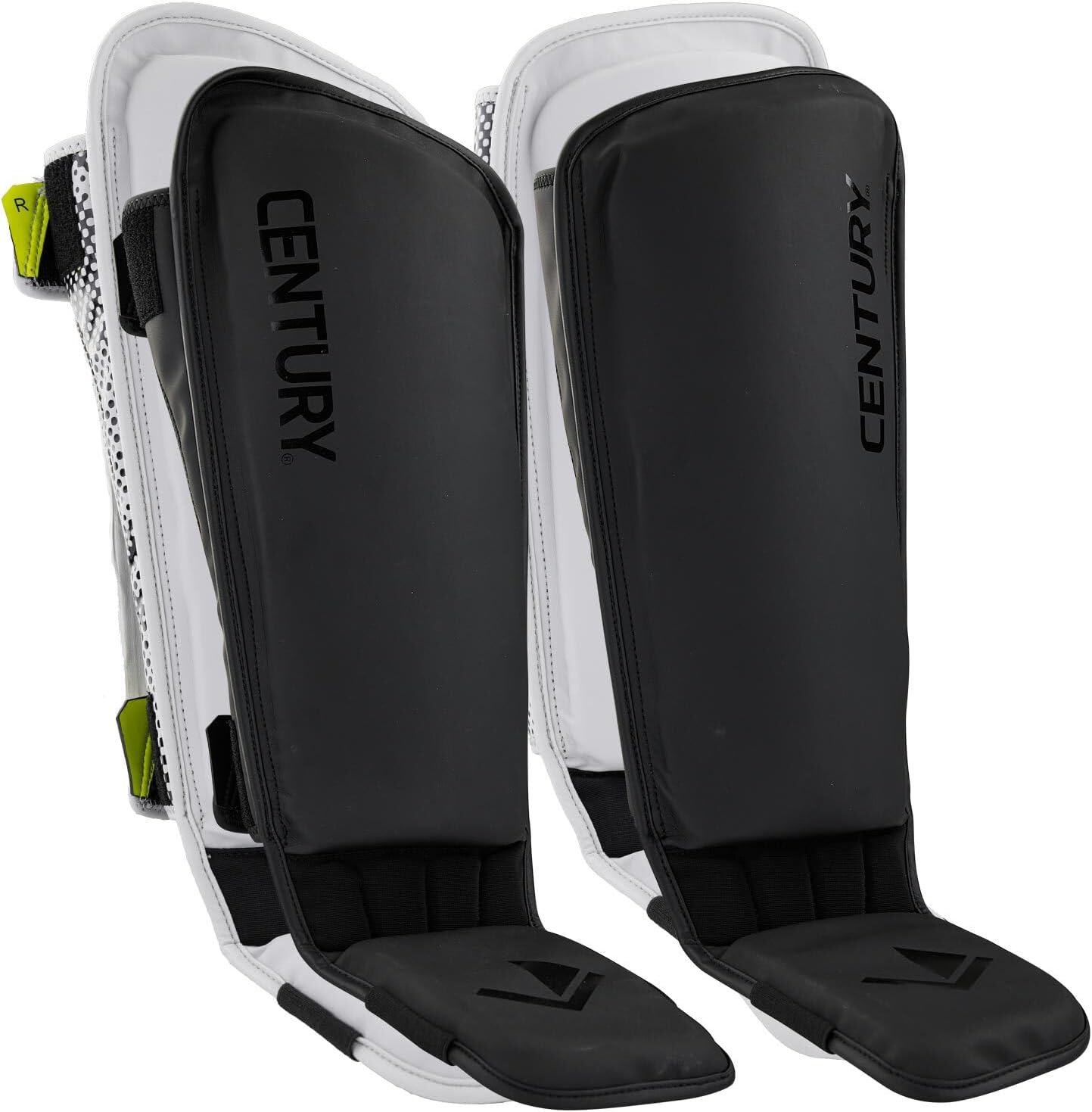 Brave Shin Instep Guards Gray/Black/Green Adult Large/Extra Large