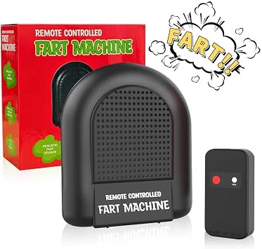 Fart Machine with Remote, Different Fart Realistic Sounds Prank Toys, Portable Pocket Size Farting Toy Controlled, April Fools Day Jokes Gag Gifts, Halloween Day Fart Prank