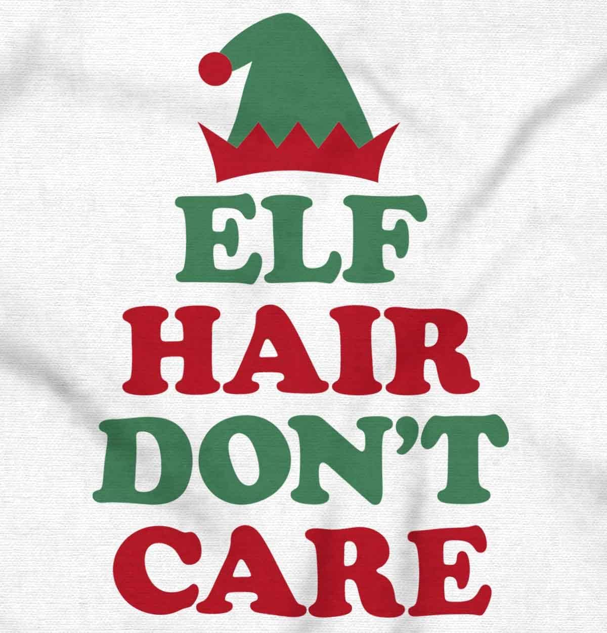 Brisco Brands Christmas Elf Hair Don't Care Baby Romper Boys or Girls