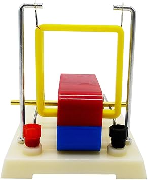 VERIMP Magnetic Field Effect On Current Experimenter Left-Hand Rule Ampere's Force Physics Teaching Instrument Copper Guide Rail Square Coil Physics Experiment Equipment Electromagnetic