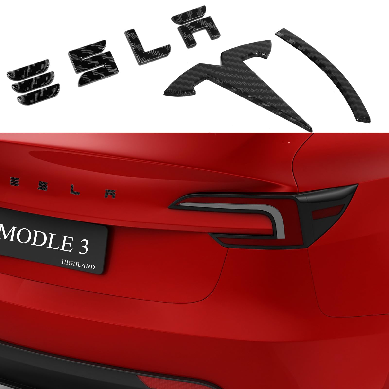 Tesla Highland Emblems Custom Tesla Model 3 Emblem, Tesla Mod, Car ...