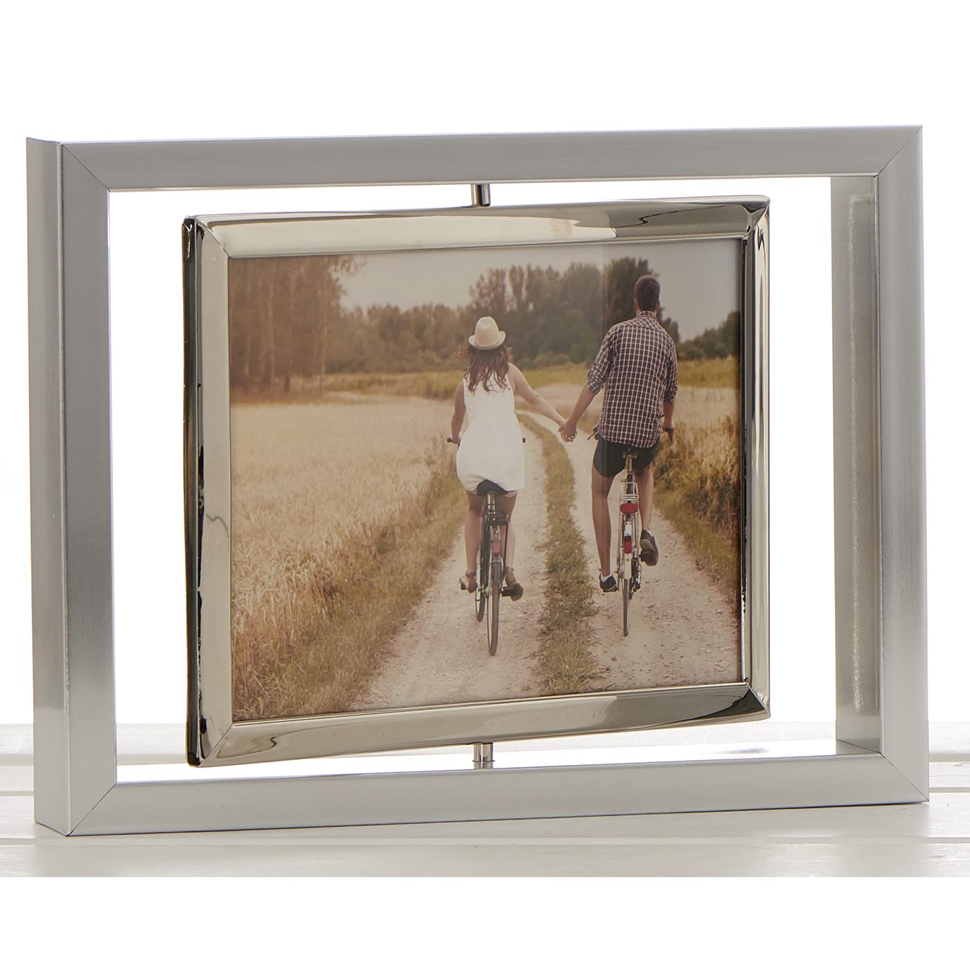 Shudehill Giftware Silver Bright Spin Picture Frame 6X4 Size