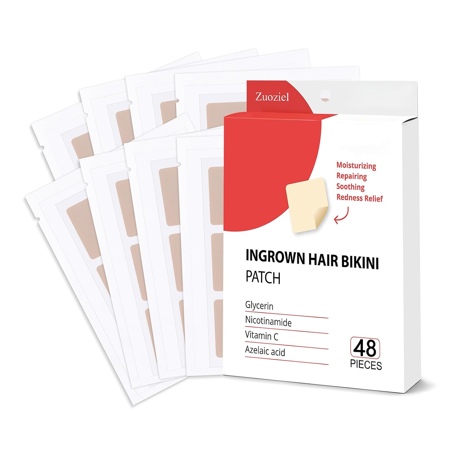 Ingrown Hair Treatment Patch, 48 Pcs