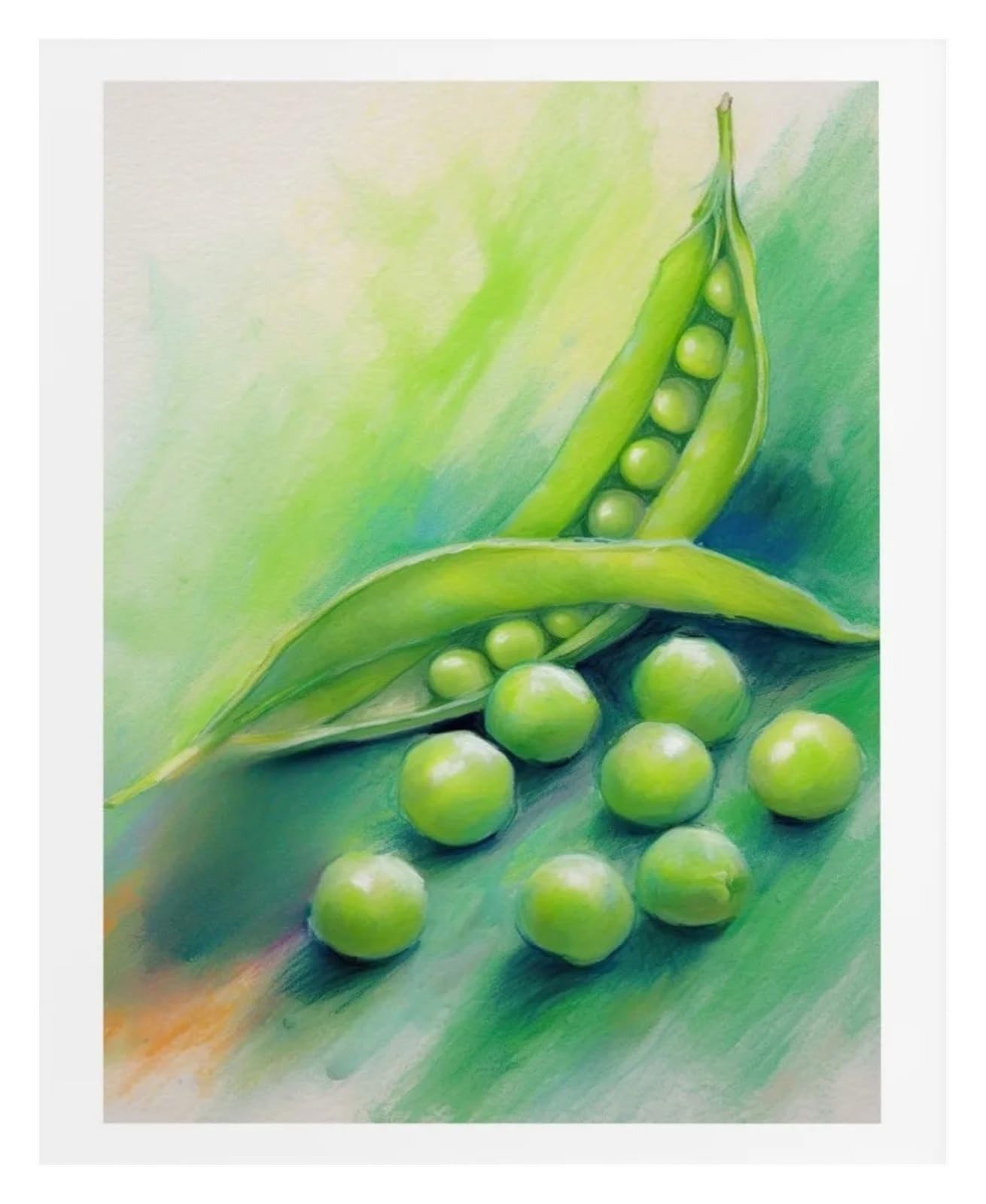 XENITE Wall Art Canvas Prints Cabbage Carrots Eggplant Pumpkin Pepper Broccoli Vegetable Poster Print Wall Art Pictures Canvas Painting Room Home Decor(H,40X50cm)