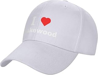 I Love Lakewood Baseball Cap for Men Women Adjustable Closure Golf Dad Hat