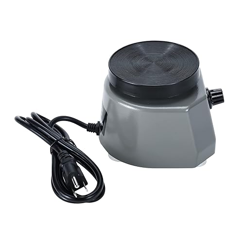 Miniatura 8 de NORJIN Vibrador de laboratorio de 4 pulgadas, equipo de laboratorio redondo de la mezcladora 110V100W del yeso del oscilador de la coctelera