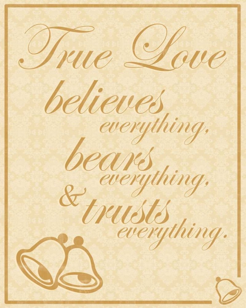 Posterazzi PDXGLRC030A1LARGE True Love B wydruk fotograficzny, 24 x 36, wielokolorowy