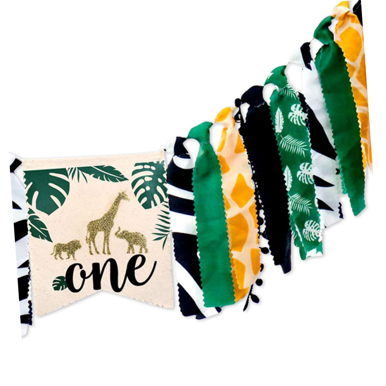 TOYANDONA 3kawałki Jungle Animal Themed Birthday Party Banner Kolorowy Flaga Do Udekorowania Krzeseł Przyjęcia Dla Wesoła Dekoracja Urodziny Girlandy Imprezę
