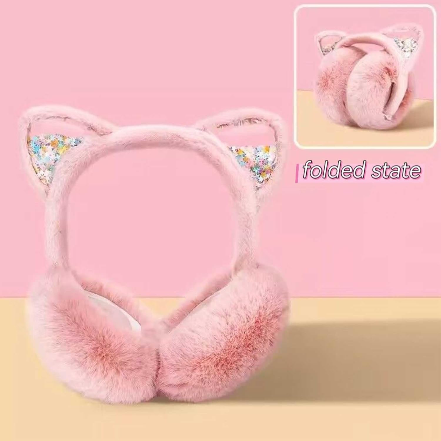 Ear Bags for Women,Mens Ear Muffs for Winter,Women Ear Muffs for Winter,Kids Ear Protection,Warm Cat Earmuffs - Image 4
