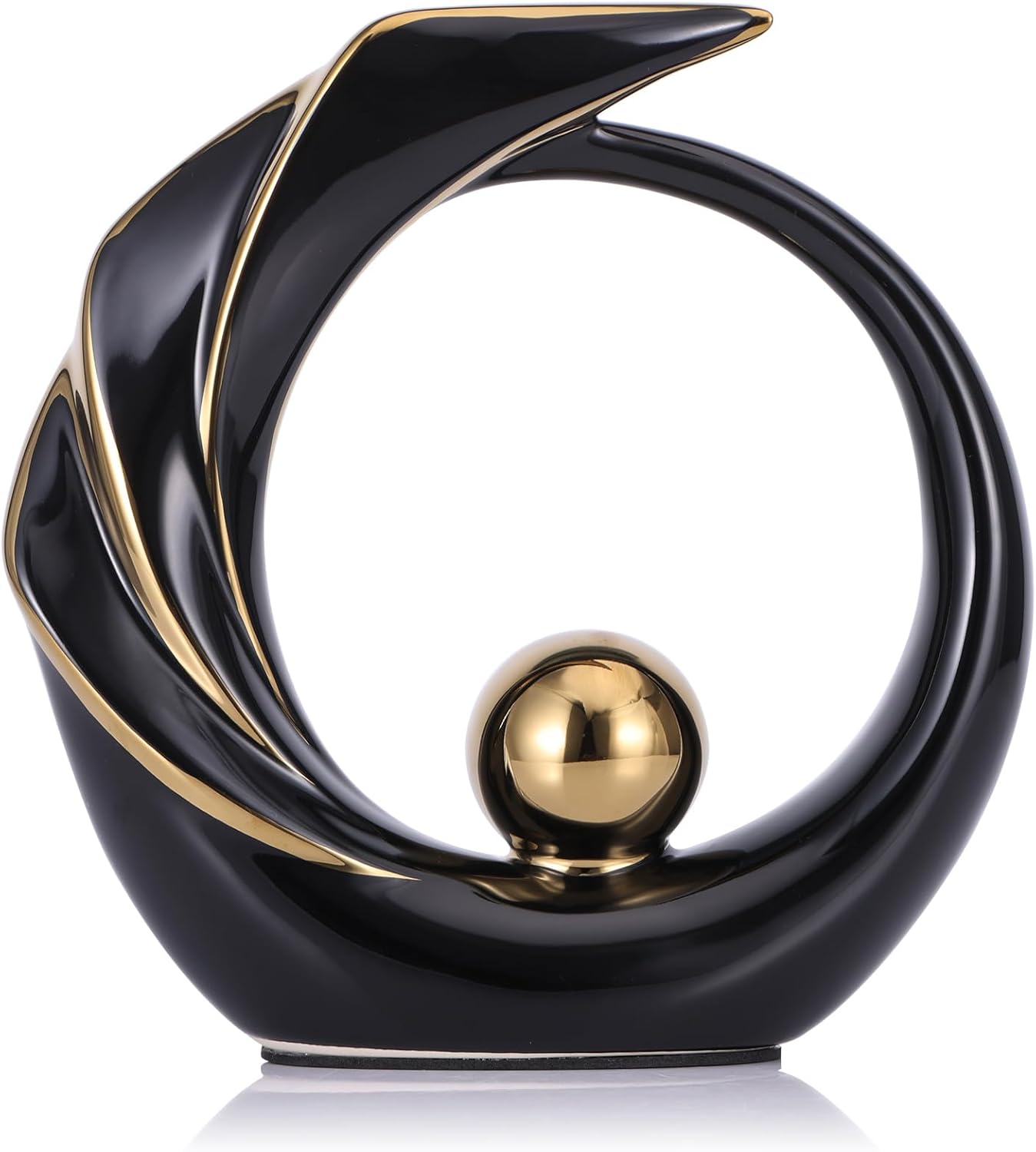 LCCCK Cuadros Decorativos para Sala Black and Gold Abstract