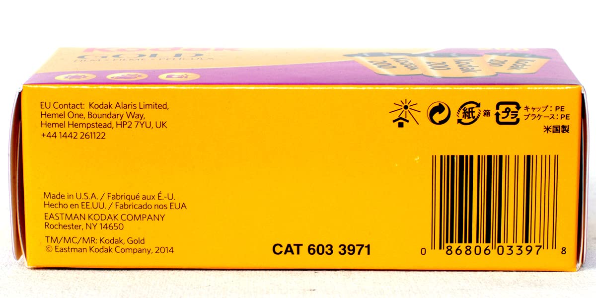 Kodak 6033971 Gold 200 Película (violeta/amarillo)