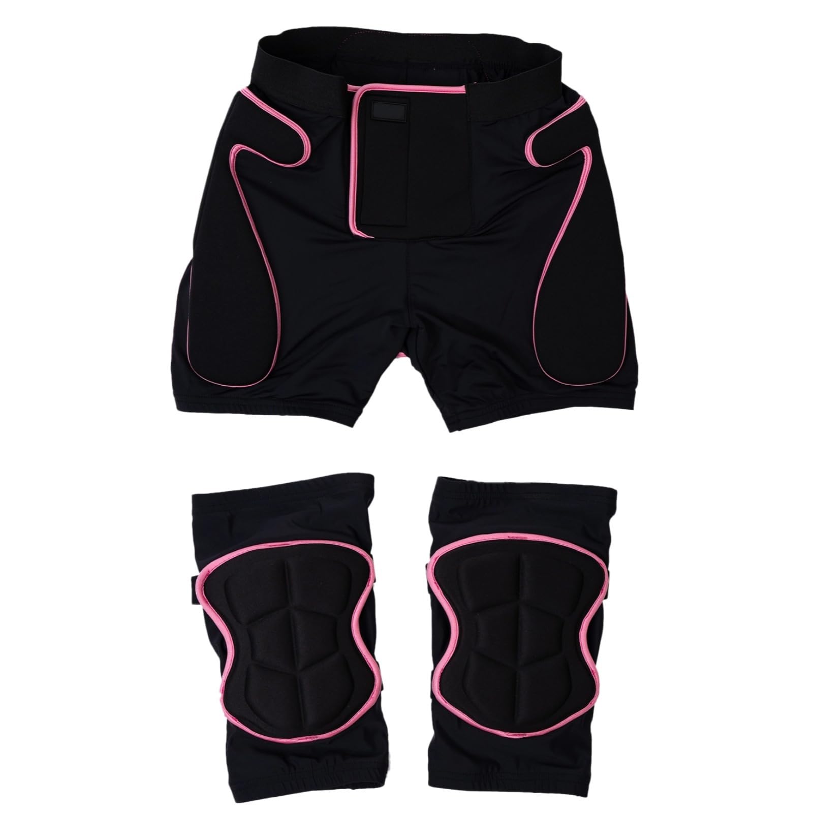 LUMINFLY Women's Ski & Snowboard Padded Shorts Set, 3D Protective Gear with Knee Pads, Hip & Tailbone Protection for Winter Sports, Adjustable and Breathable Equipment