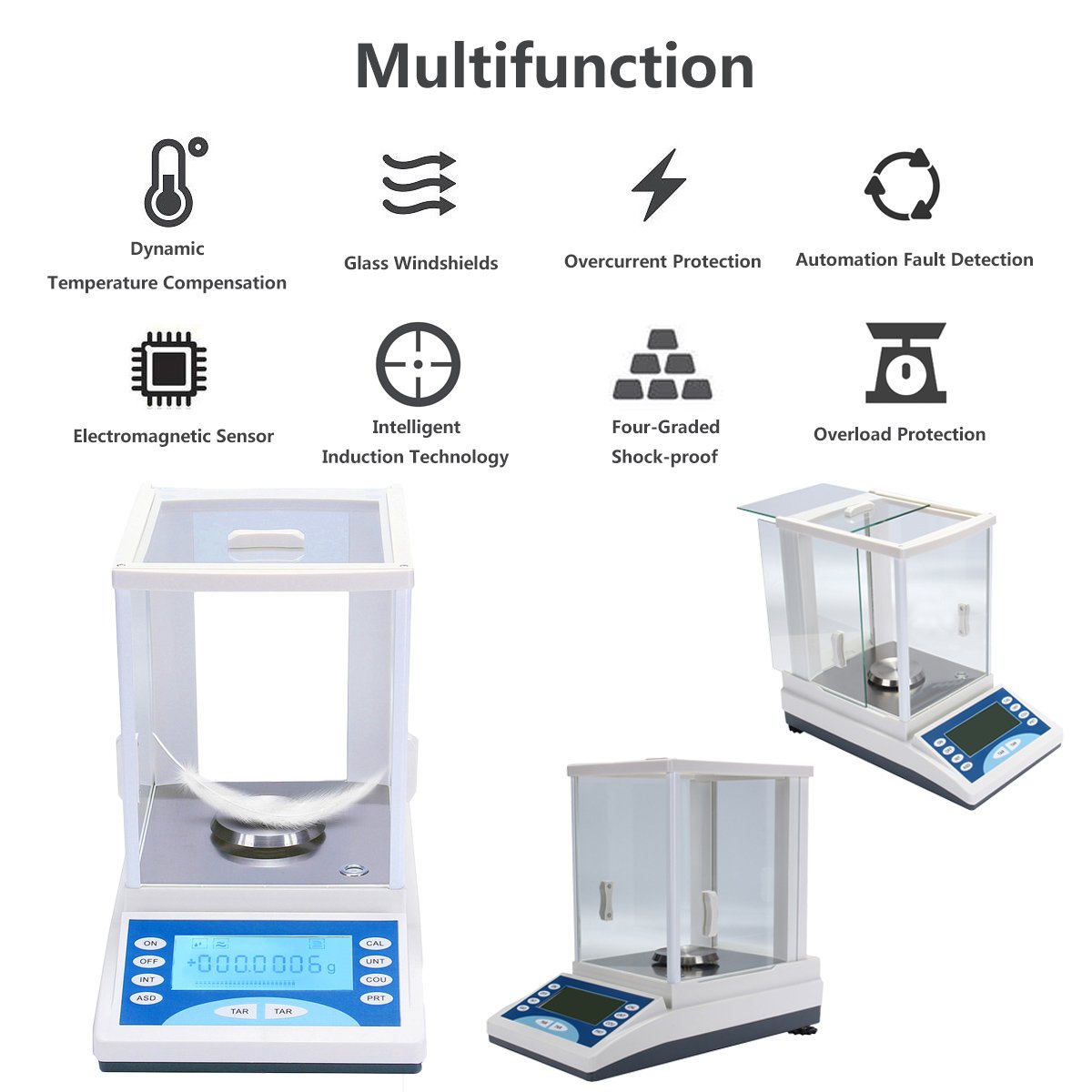CGOLDENWALL Balance électronique de laboratoire haute précision 1000 g 1 mg