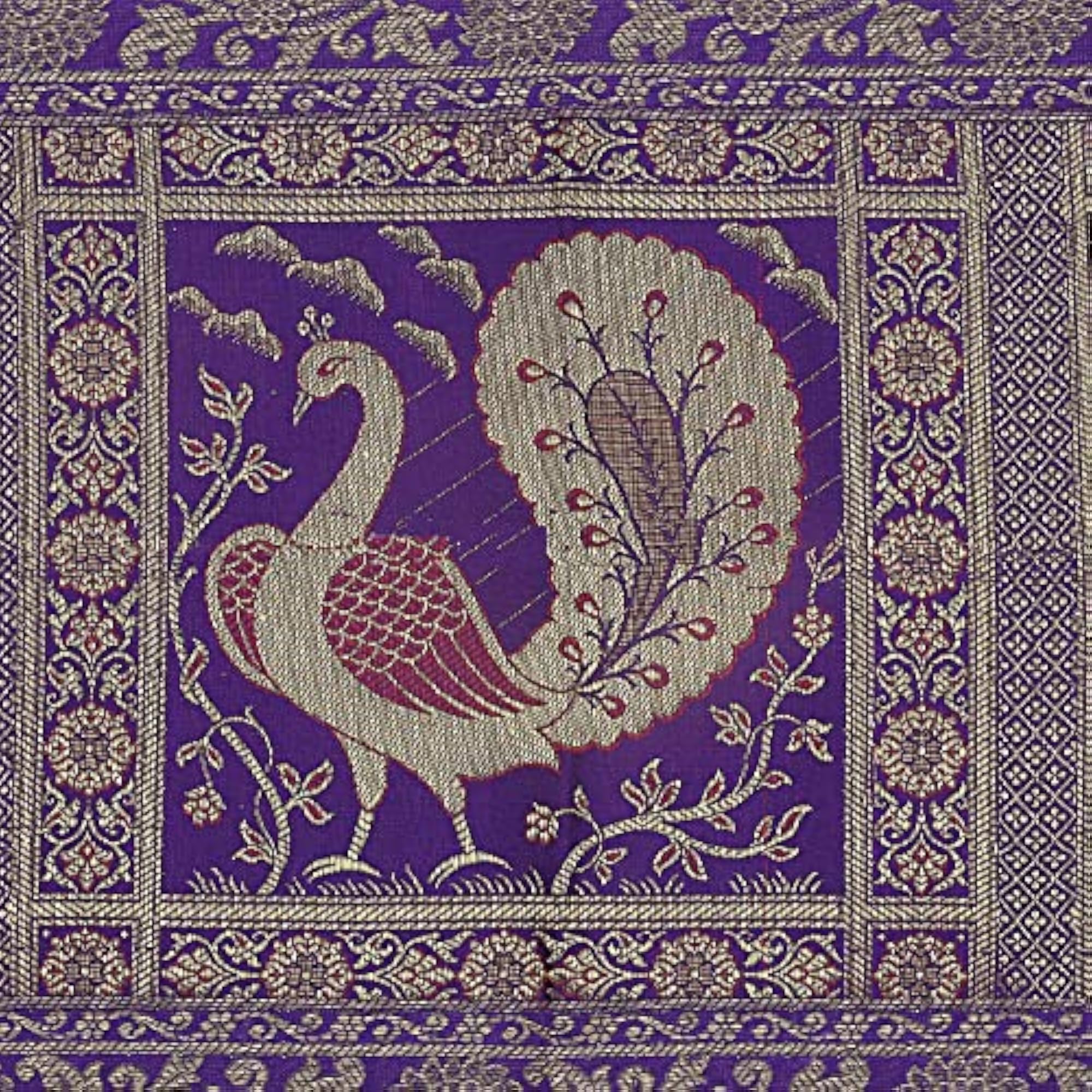 Banarsi Brocade Silk Table Runner for Dining Table