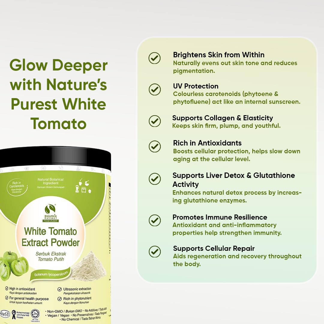 oblue white tomato glutathione Amazon.com: Bionutricia White Tomato Extract Powder 7oz, Skin Glow  Superfood, No Artificial Additives, Ideal for Beauty Beverages & Smoothies,  Rich in Phytoene & Antioxidants, Vegan, Non GMO : Grocery & Gourmet Food
