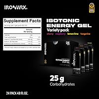 Vista 3 de Isotonic Energy Gels 0.88 oz de carbohidratos rápidos y electrolitos Combustible de resistencia sin desorden para correr, ciclismo y triatlones