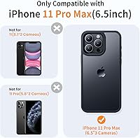 Vista 512 de Yriklso Strong Magnetic Case for iPhone 11 [Compatibilty with MagSafe] Protective Shockproof Cover Phone Case for iPhone 11 6.1" Frosted Purple