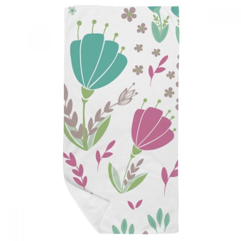 Serviette de bain délicate motif peinture de fleur gant de toilette