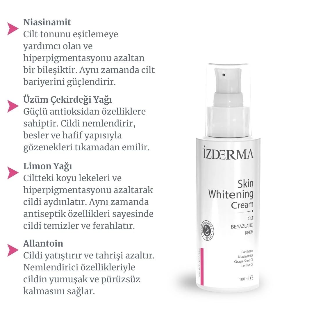 İzderma Cilt Beyazlatici Krem