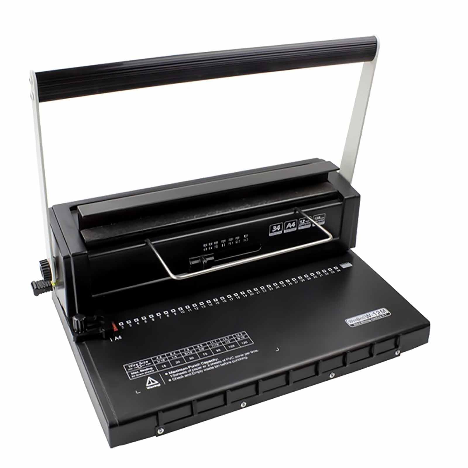 LTzygmion Comb Binding Machine, 34 Hole Manual Wire Coil Puncher With Adjustable Margin Document Binder And 3:1 Dual Coil, For A4 Paper, Office, School, File Book