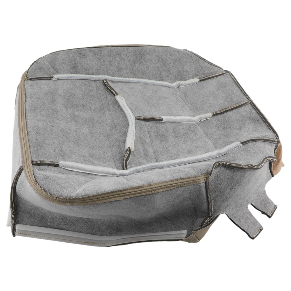 6 fundas de asiento de cuero color marrón claro compatibles con Chevy Tahoe
