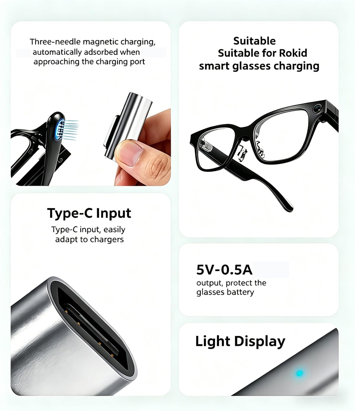 Amazon.co.jp: FJIASTB Rokid Glasses/Rokid AIメガネ用充電器