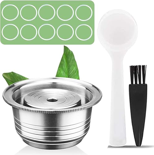Miniatura 7 de CAPMESSO Cápsula de café reutilizable Vertuoline, cápsulas recargables de acero inoxidable, compatible con Nespresso Vertuoline GCA1 y Delonghi