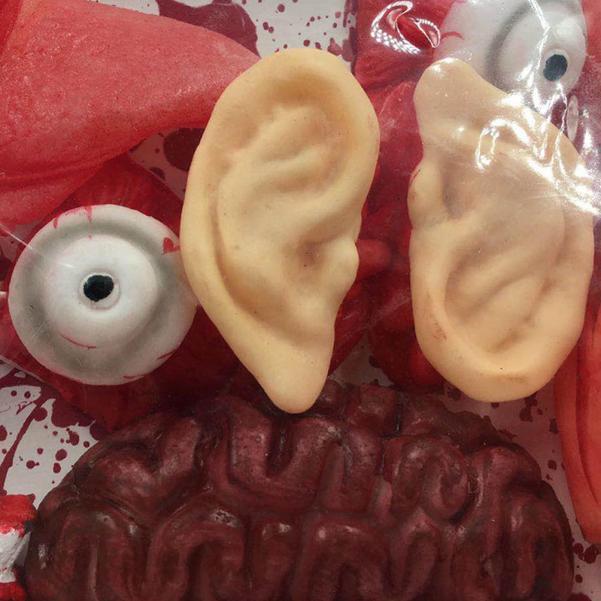 OSALADI 2 Stück Halloween Bloody Organ Körperteile Latex Beutel 2