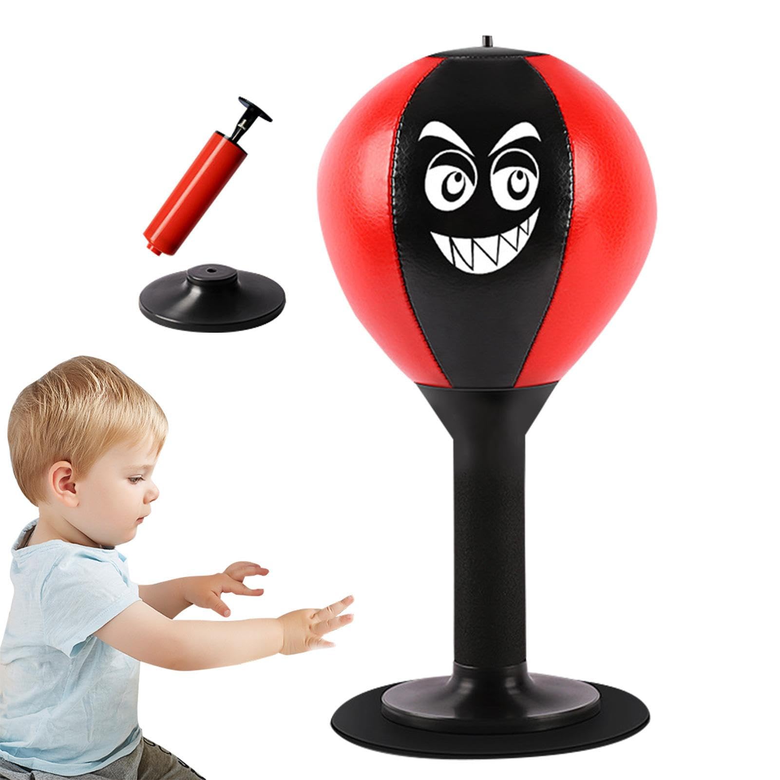 Gadget Divertente Ufficio Mini Sacco Da Scrivania Con Base A Ventosa - Antistress, Novità, Per Ufficio O Casa Sacco Da Scrivania Ventosa