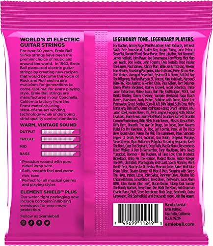 Image of Ernie Ball Regular Slinky Classic Pure Nickel Electric Guitar Strings 3-pack, 10-46 Gauge (P03251)