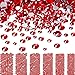 Bememo 3456 Pieces Nail Crystals AB Nail Art Rhinestones Round Beads Flatback Glass Charms Gems Stones, 6 Sizes for Nails Decoration Makeup Clothes Shoes (Red, Mixed SS4 5 6 8 10 12)