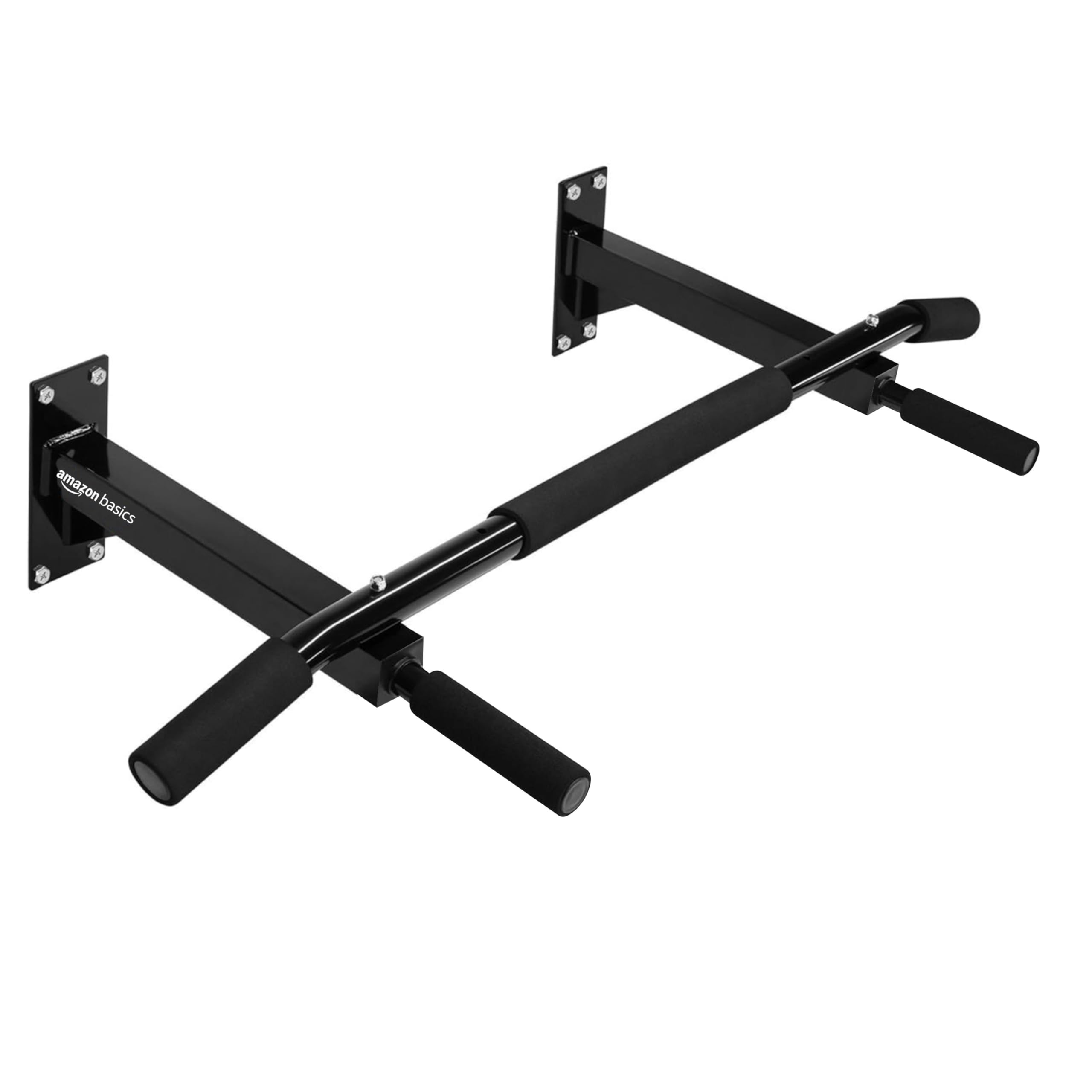 AmazonBasics Wall Mounted Pull Up Bar for Chin-ups and Exercise