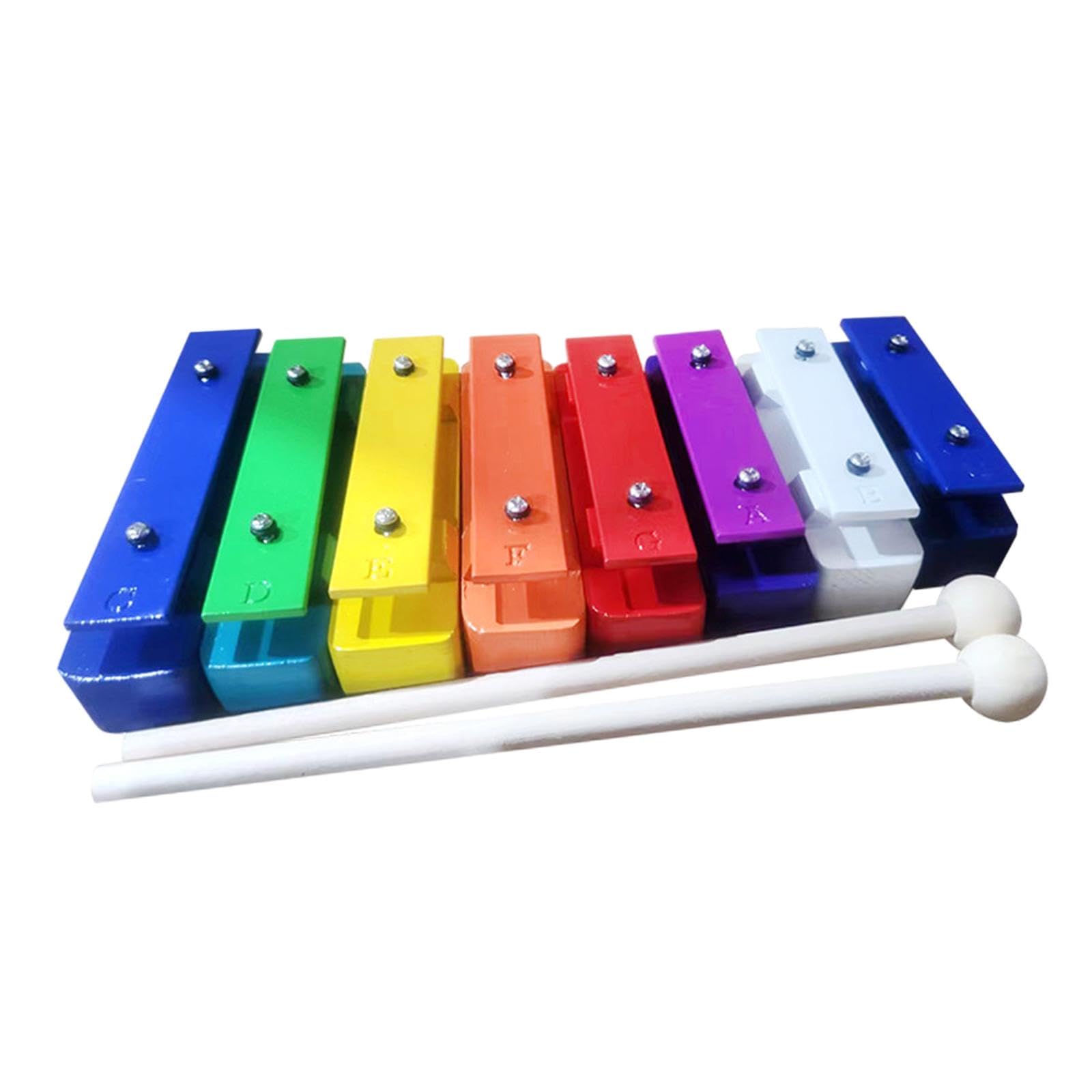 Perfeclan 8-Noten-Glockenspiel, Xylophon, Hand-Auge-Koordination, Schlaginstrument, Musikspielzeug für Kindergarten- und Vorschulkinder