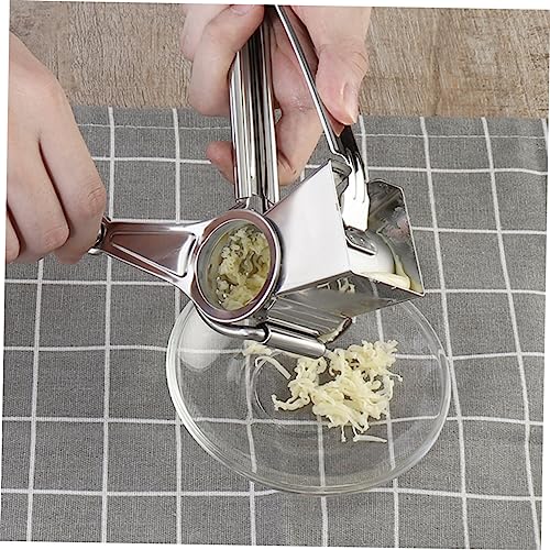 Rallador de Queso de Manivela Acero Inoxidable Plata miniatura 5