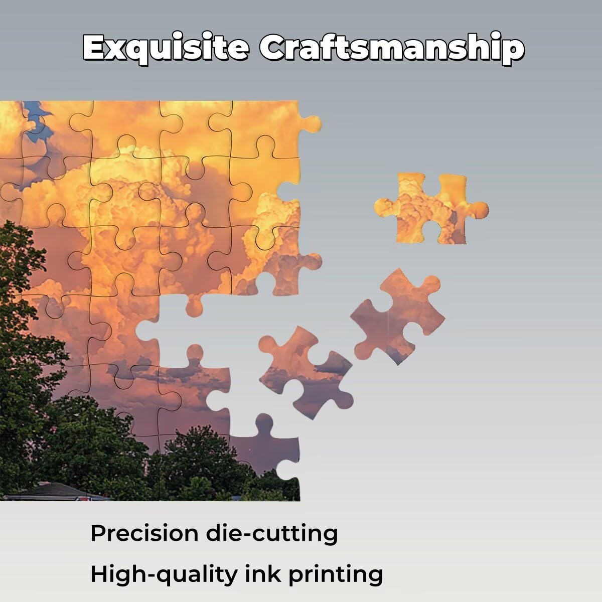 Puzzle 5000 Pieces, Puzzle Cloud, Drewniane Puzzle 156x105cm -1478